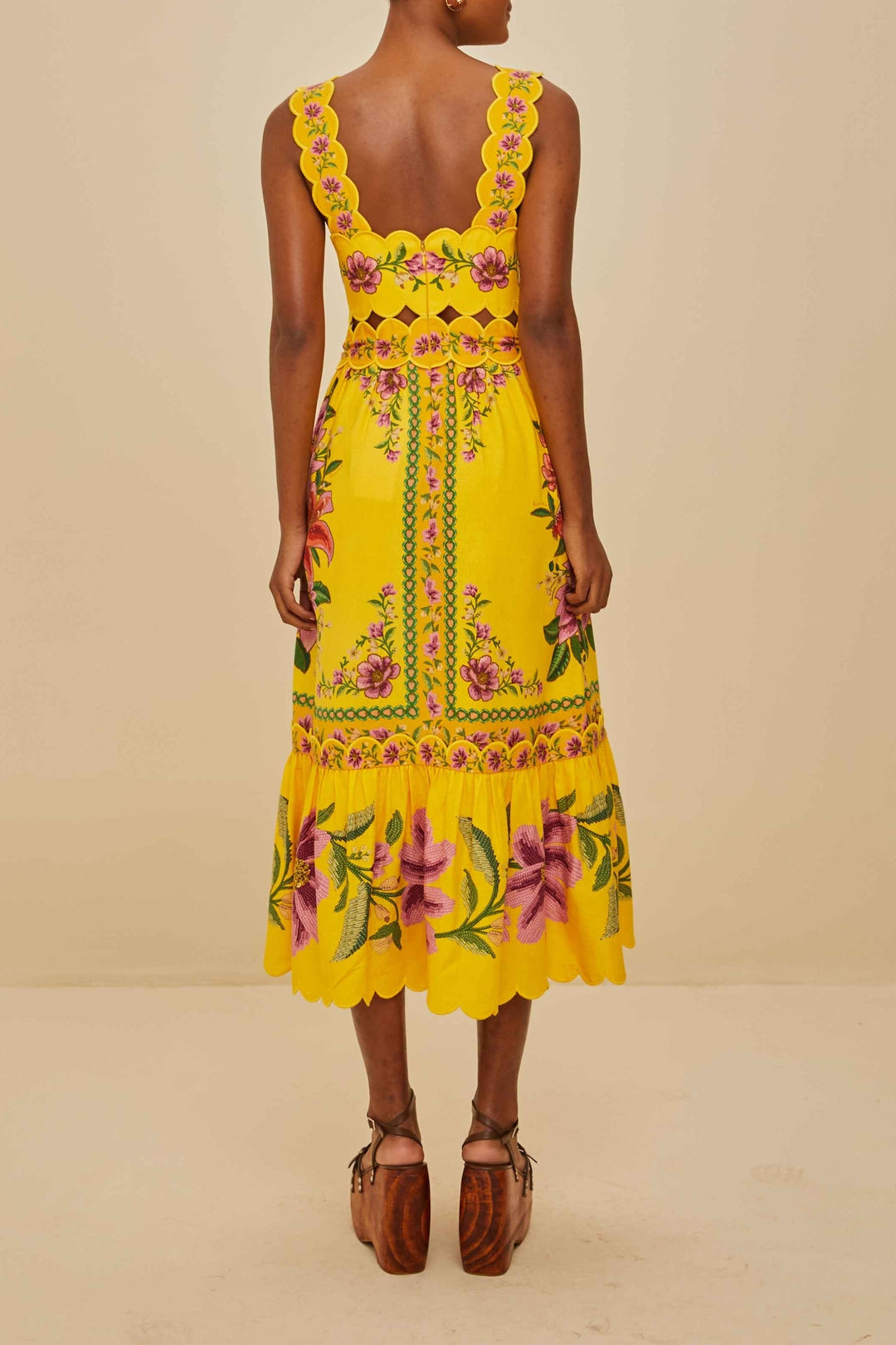 NEW_Fruit Scarf Yellow Robes midi - Fruit Scarf Yellow