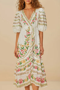 Palm Off White Robe midi - Palm Off White