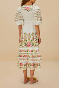 Palm Off White Robe midi - Palm Off White