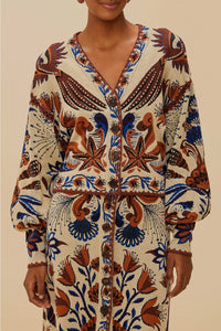 Cardigan Nature Land Sand en maille - Beige