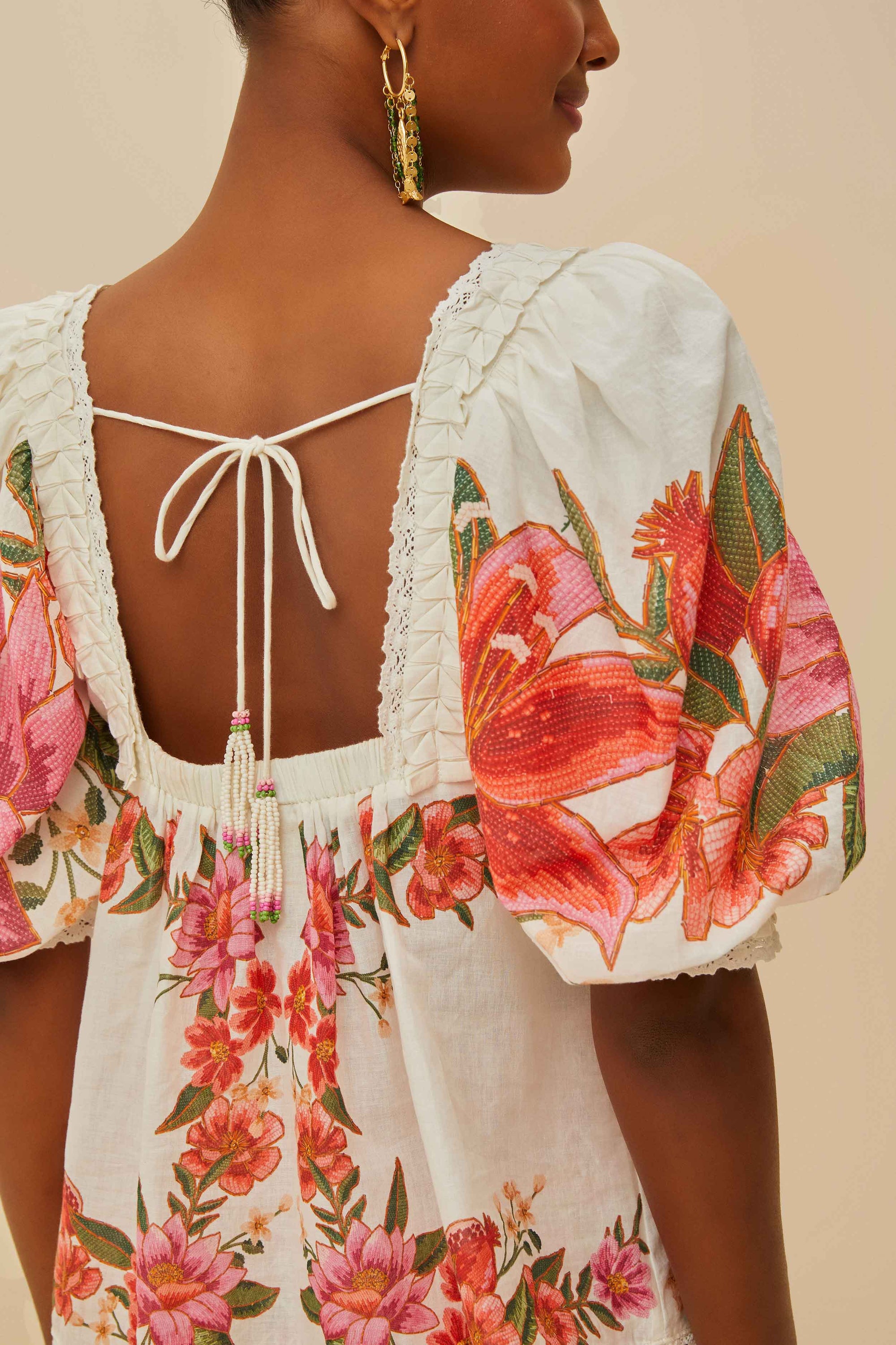 Blouse Summer Fruit - Rose