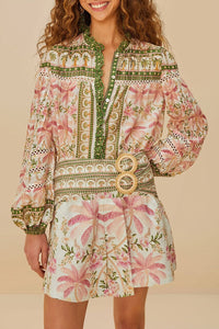 Blouse Palm Dream - Rose