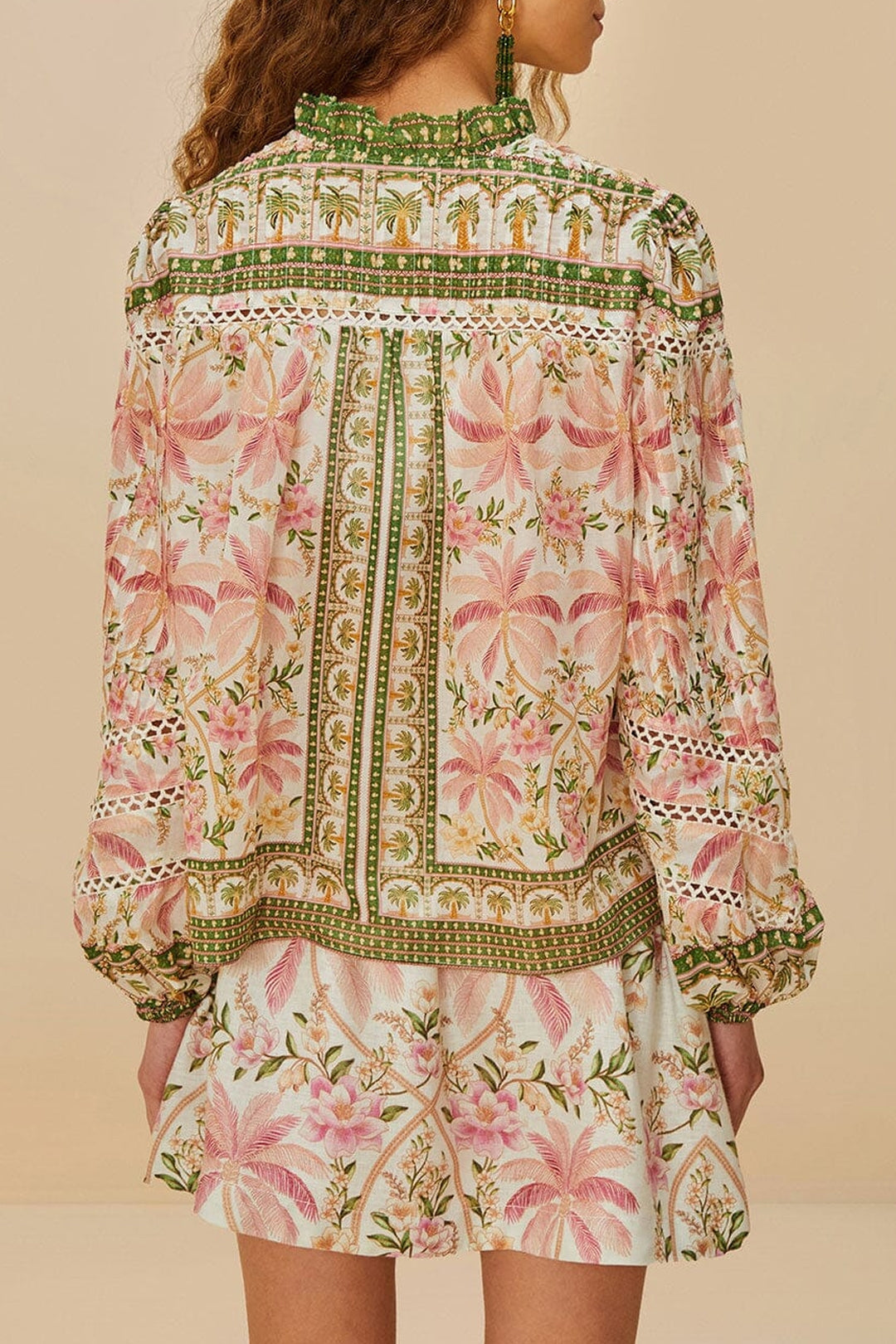 Blouse Palm Dream - Rose