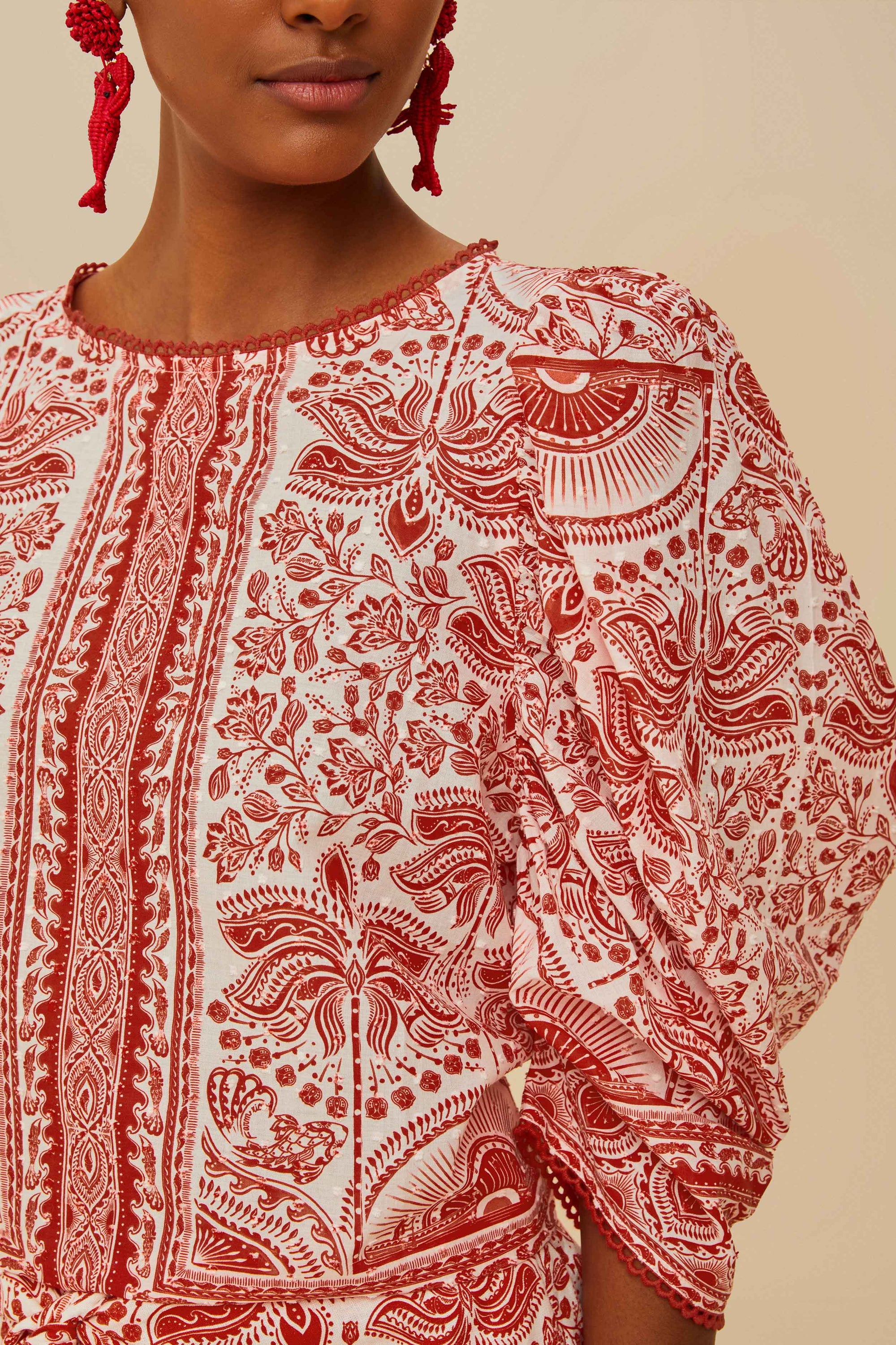 Blouse River Ride - Rouge