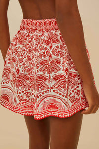 Linen Short River Ride Shorts - Red