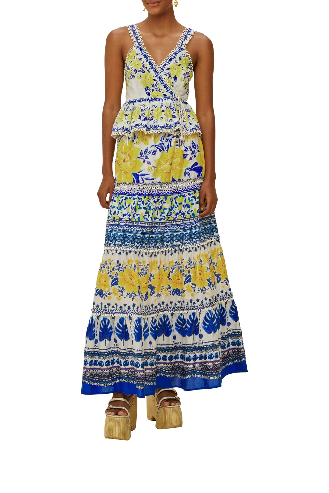 Jupe longue Low Rise - Bleu