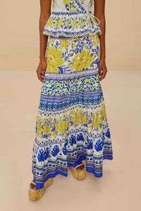 Jupe longue Low Rise - Bleu