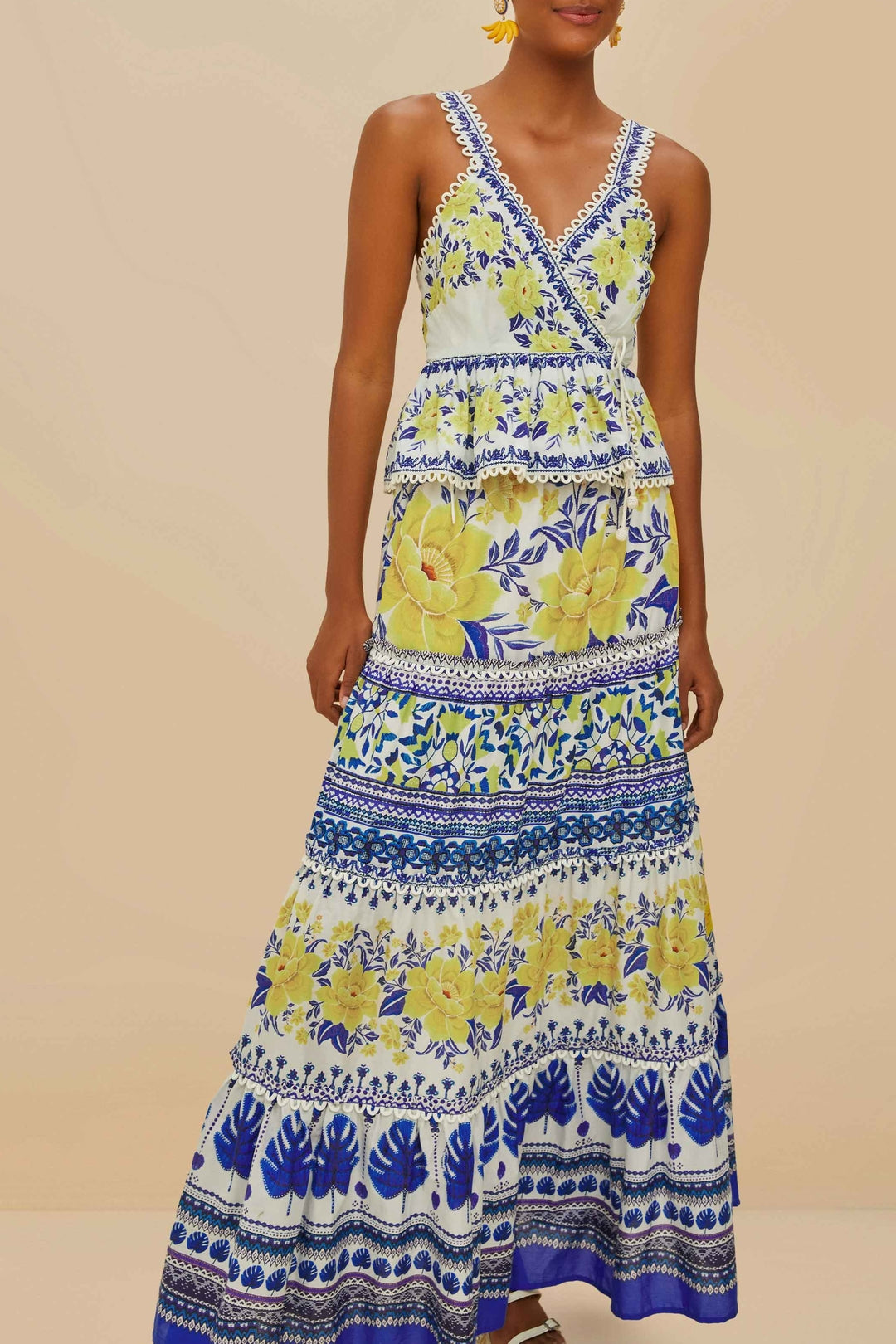 Jupe longue Low Rise - Bleu