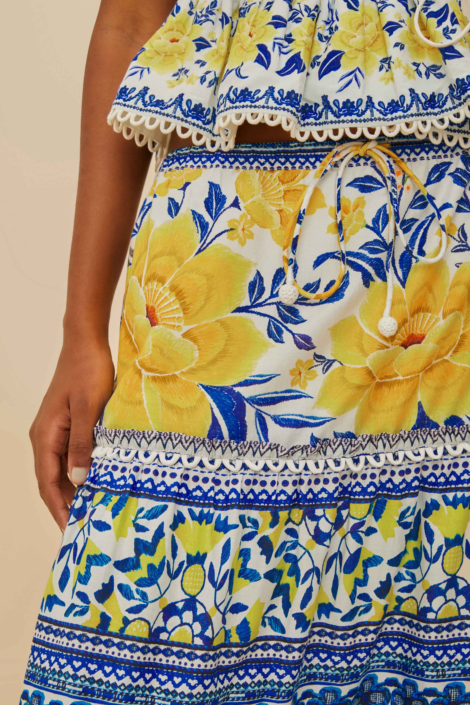 Jupe longue Low Rise - Bleu