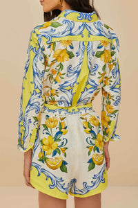Short Sicily en lin - Blanc