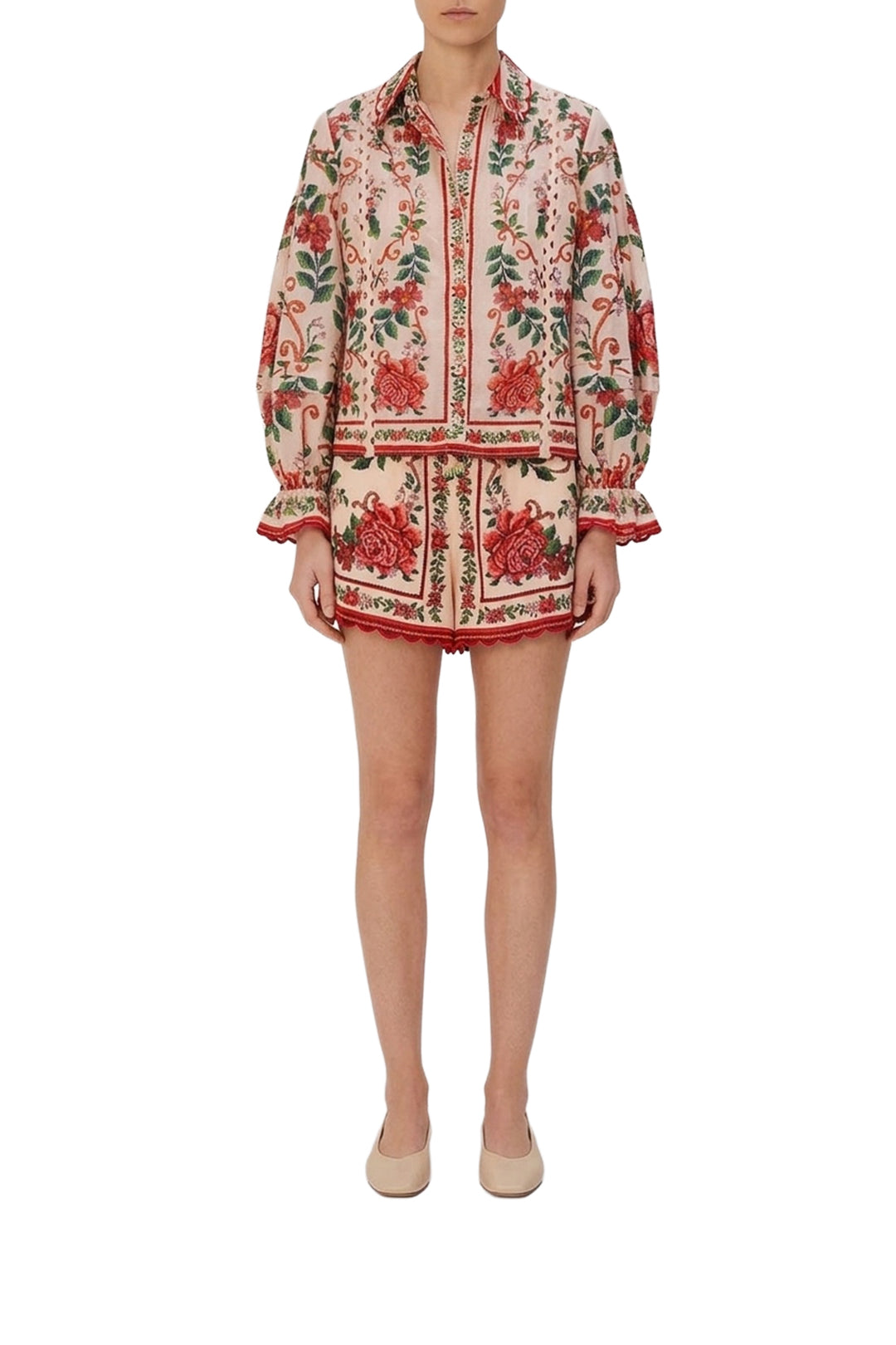 Chemise Flower Tapestry - Rose