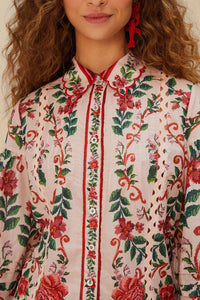 Chemise Flower Tapestry - Rose