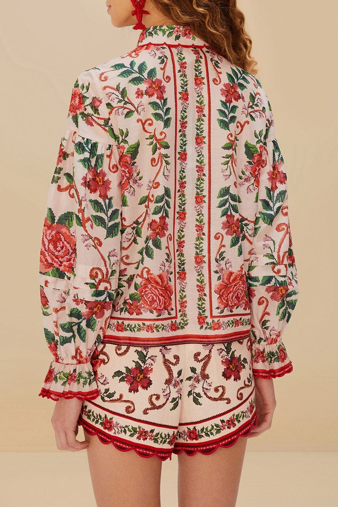 Chemise Flower Tapestry - Rose