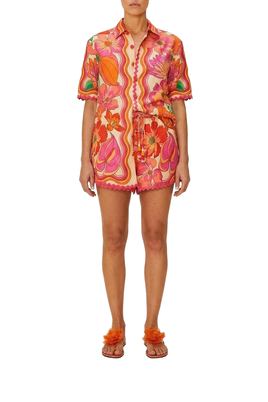 Short Spring Affair en lin - Rose