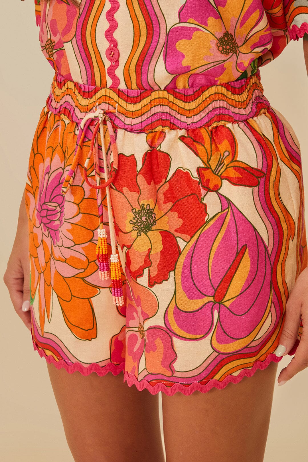Short Spring Affair en lin - Rose