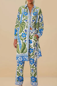 Tropicance trousers in linen - Blue