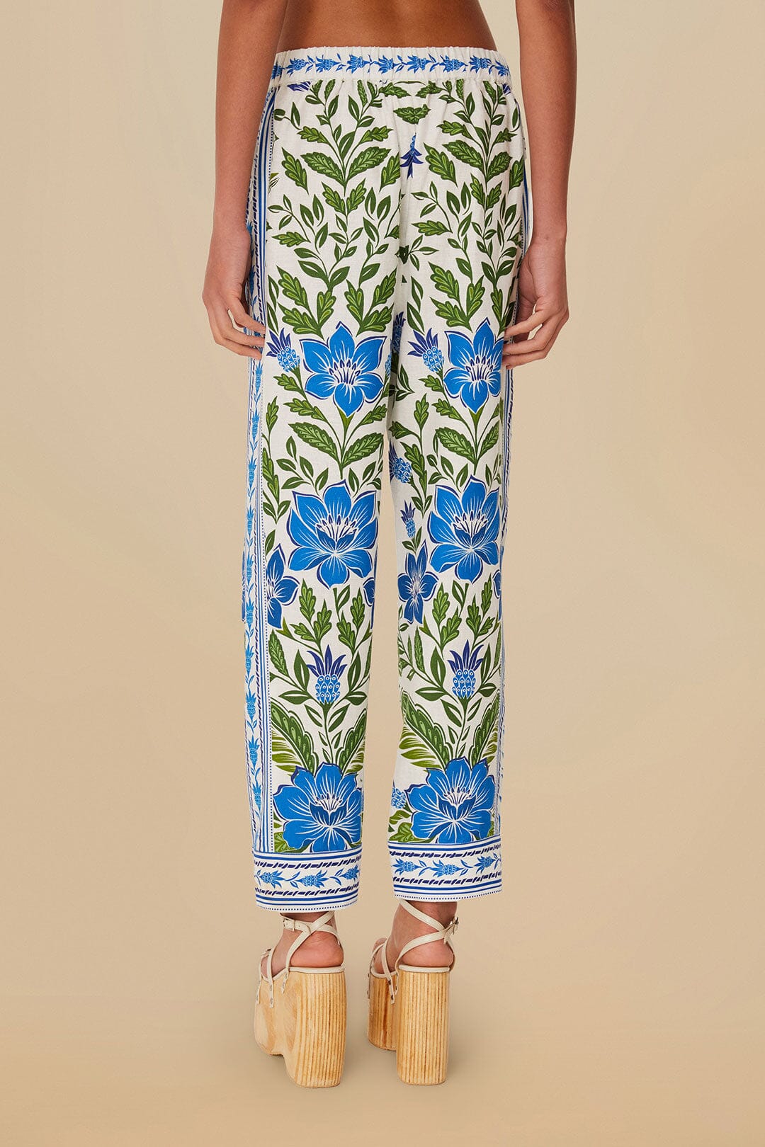 Tropicance trousers in linen - Blue