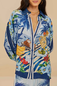DJV_Fresh Table Scarf Blue Chemises & Blouses - Fresh Table Scarf Blue