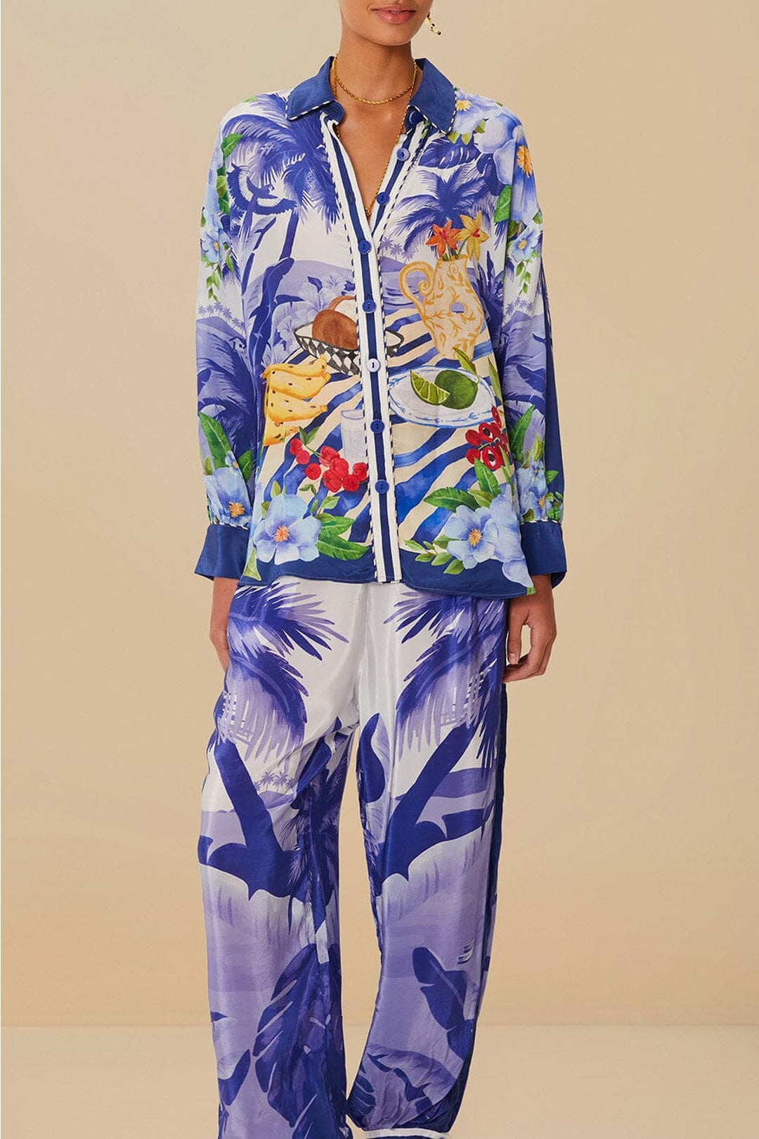 Pantalon Pajama - Bleu