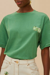 T-shirt Tropical Coconut en coton - Vert