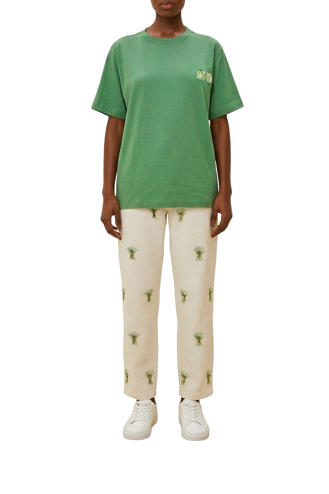 T-shirt Tropical Coconut en coton - Vert