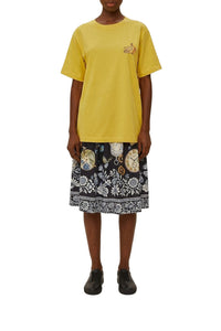 T-shirt Tropical Bananas en coton - Jaune
