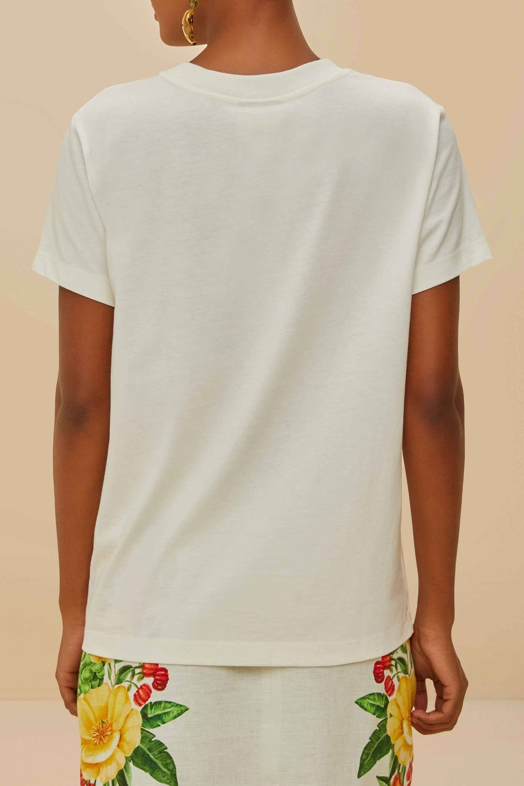 T-shirt Corazon Tropical en coton - Blanc