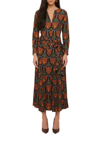 Robe longue Boho Panther - Noir