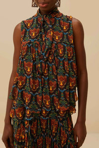 Blouse sans manches - Noir