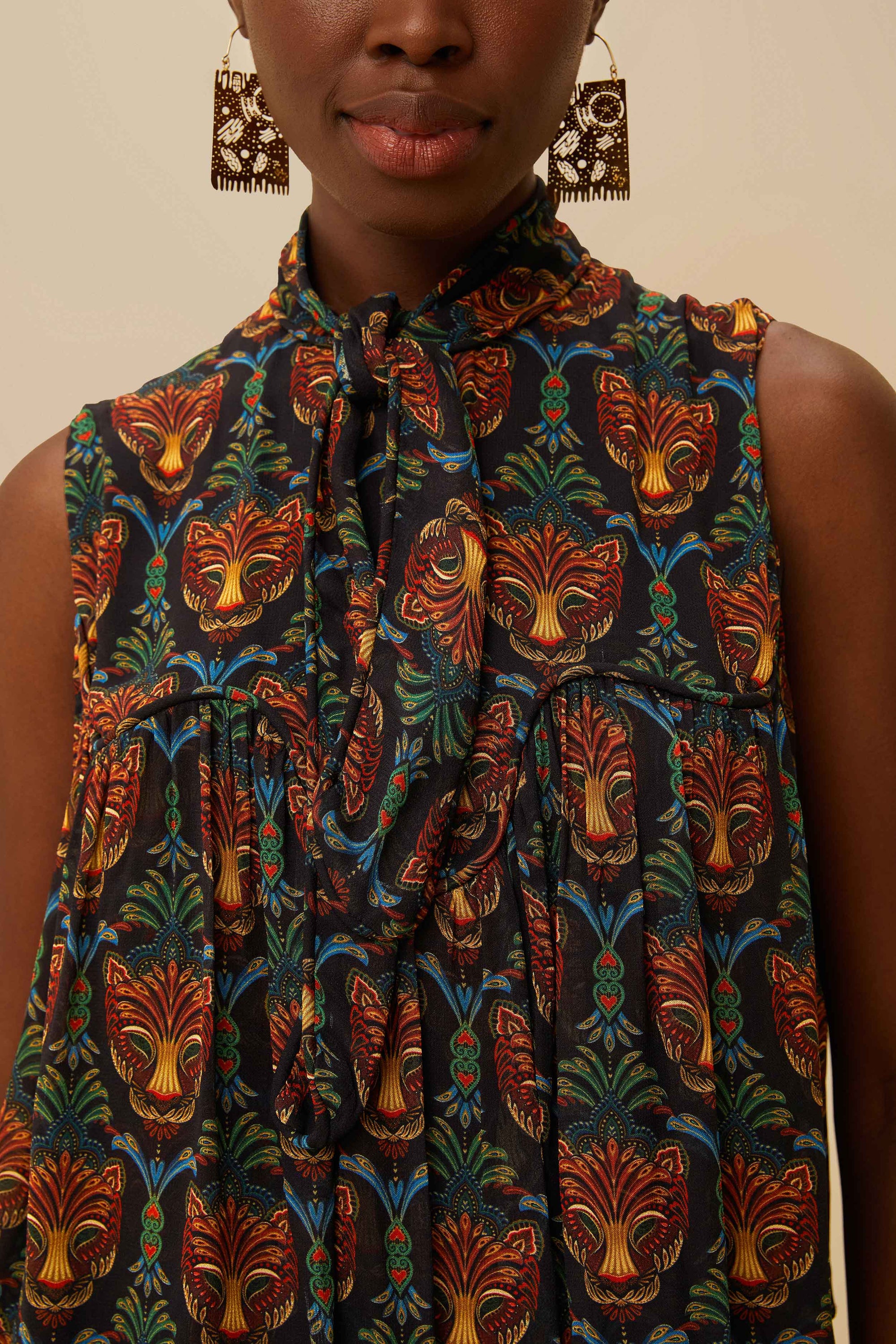Blouse sans manches - Noir