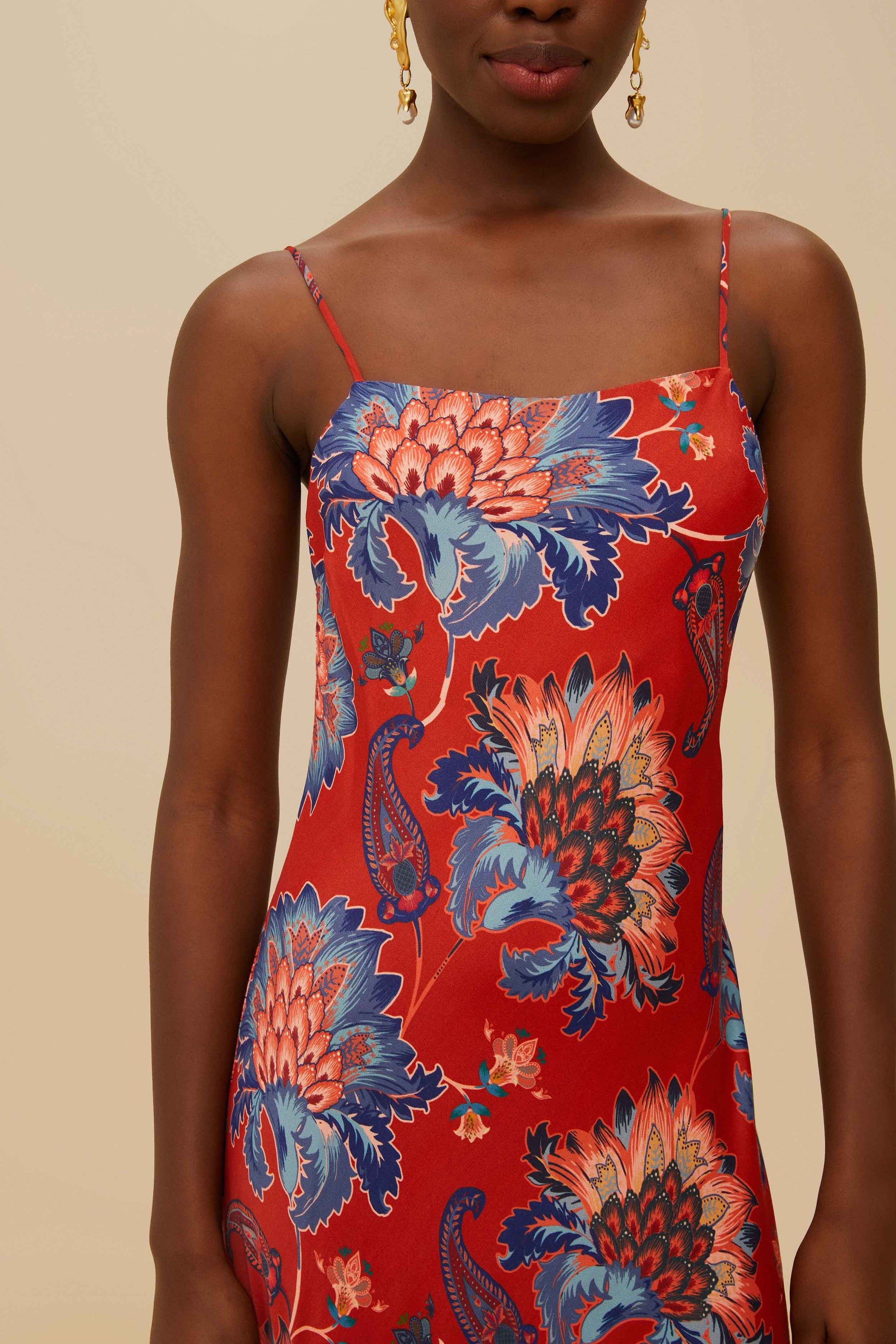 Robe longue Luang - Rouge