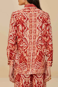 Tropical Tapestry Shirt - Red