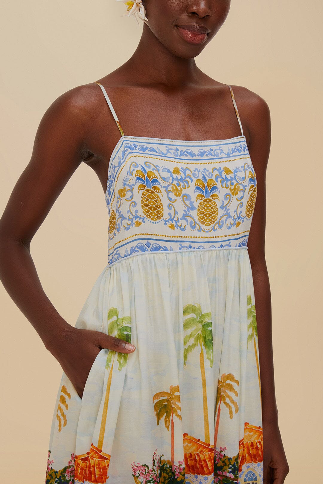 Robe longue Aracati - Jaune