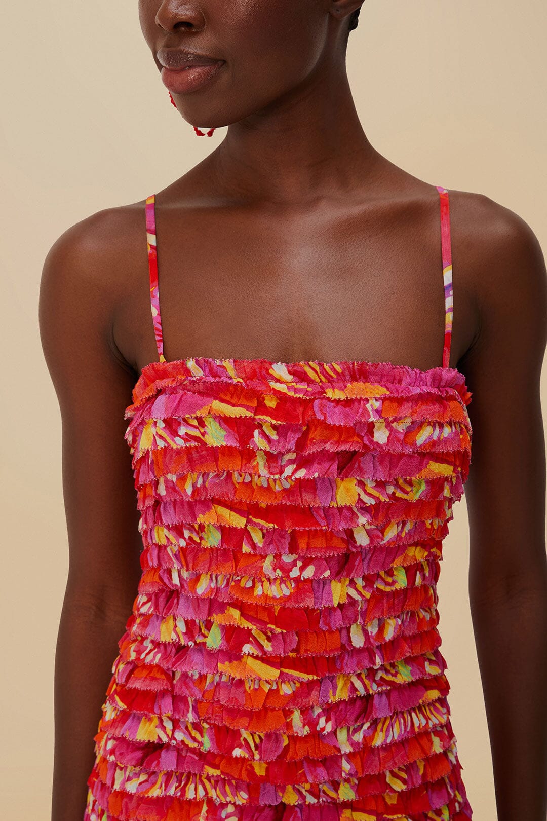 Robe longue bustier - Rose