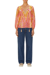 Blouse Pineapple Tapestry - Rose