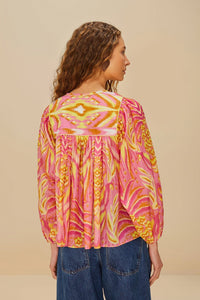 Blouse Pineapple Tapestry - Rose