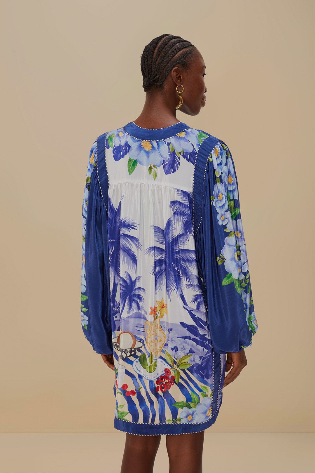 NEW_Fresh Table Scarf Blue Robes courtes - Fresh Table Scarf Blue