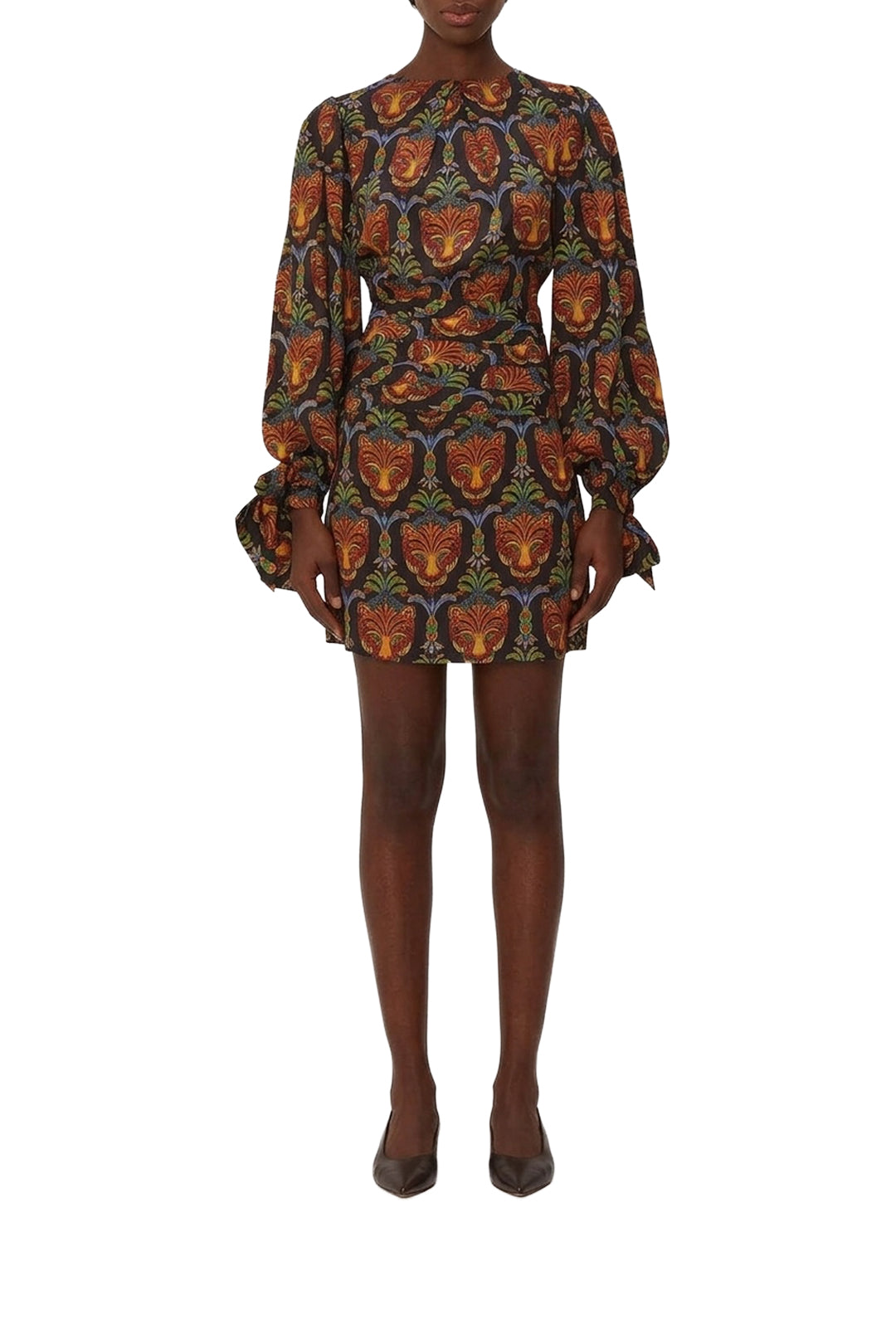 Robe courte à manches longues - Noir