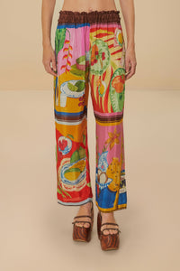 Pantalon taille basse - Multicolore