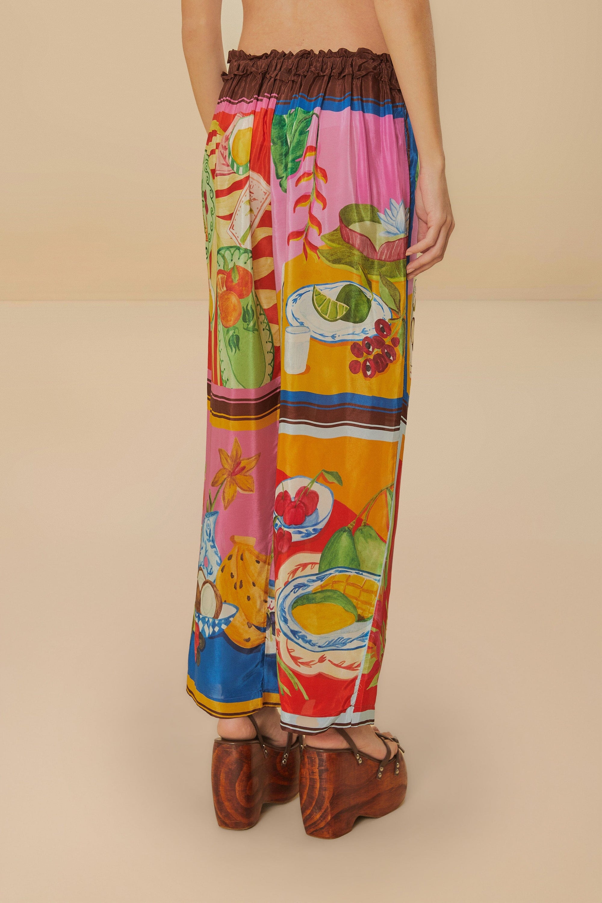 Pantalon taille basse - Multicolore