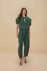 DIFFUSELY_Dark Green Pantalon - Dark Green