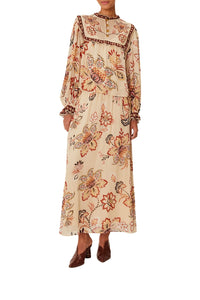 Aura floral blouse - Beige