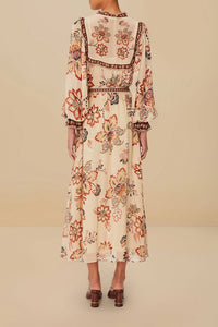 Aura floral blouse - Beige