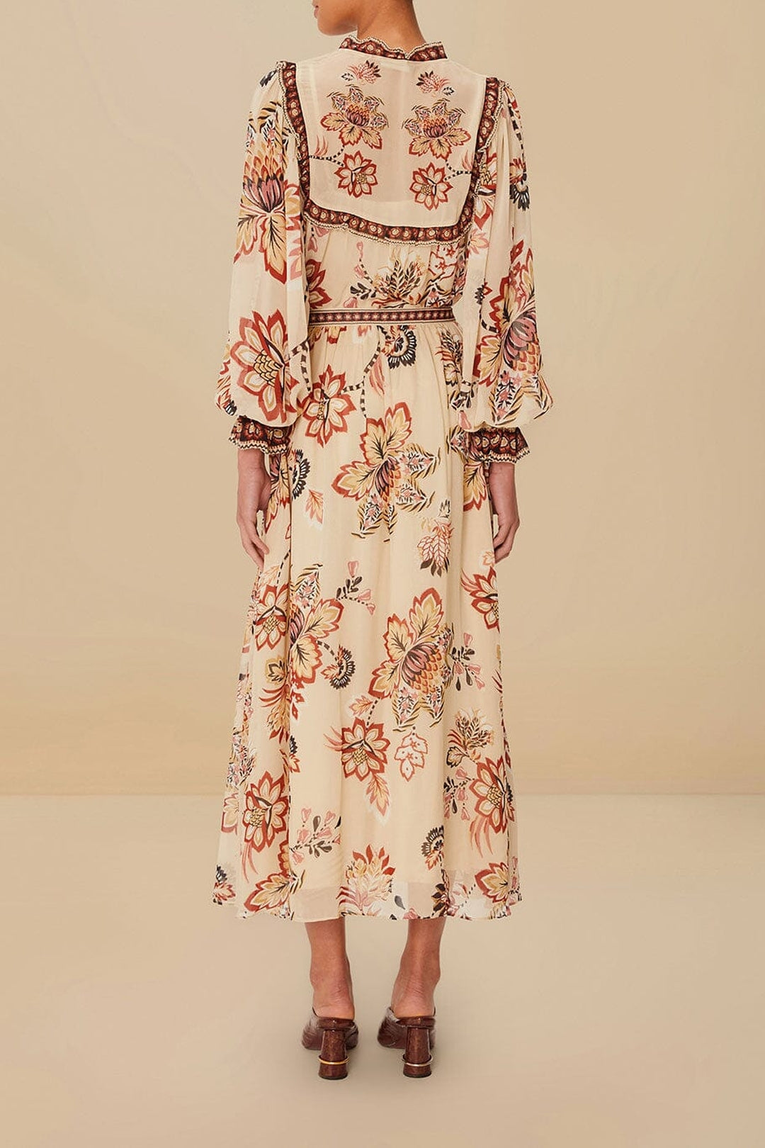 Aura floral blouse - Beige