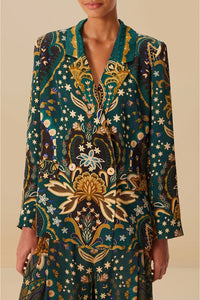 Blazer Jaipur à motifs - Vert