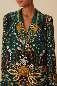 Blazer Jaipur à motifs - Vert
