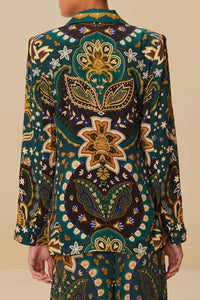 Blazer Jaipur à motifs - Vert