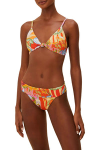 Summer Picnic Knot bikini top - Red