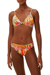 Summer picnic low-rise bikini bottoms - Red