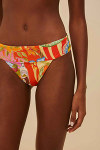 Summer picnic low-rise bikini bottoms - Red